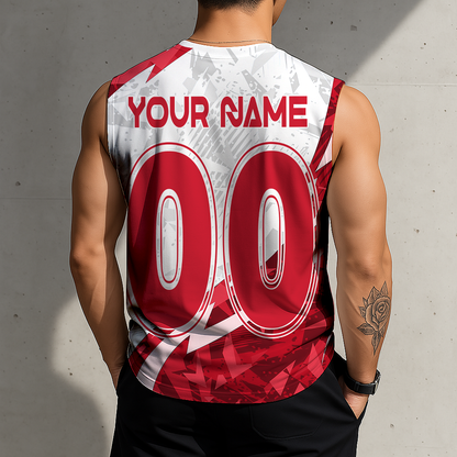 LIMITED EDITION - NEW CUSTOMIZED NHL22 DRW DETROIT RED WINGS TANK TOP & GYM SHIRT