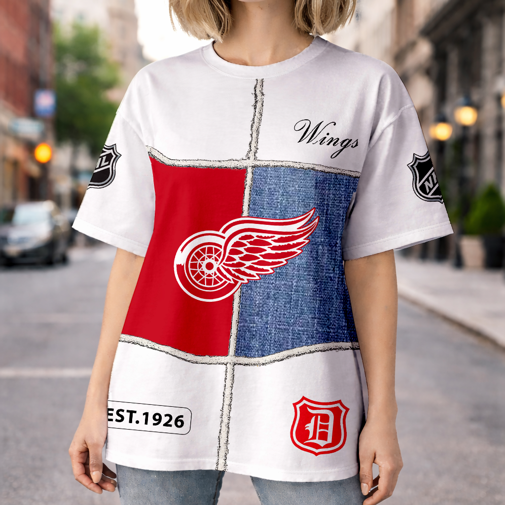 LIMITED EDITION - NEW CUSTOMIZED NHL22 DRW DETROIT RED WINGS UNISEX T-SHIRT, SWEATSHIRTS, HOODIE & JACKETS