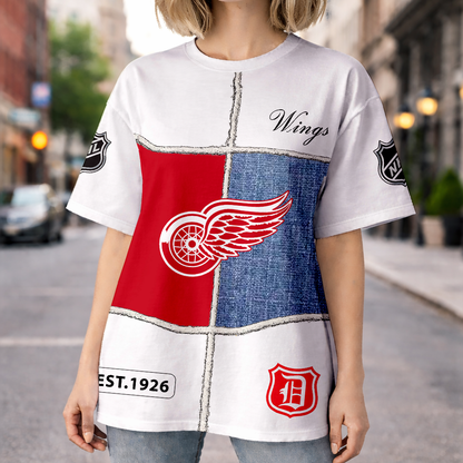 LIMITED EDITION - NEW CUSTOMIZED NHL22 DRW DETROIT RED WINGS UNISEX T-SHIRT, SWEATSHIRTS, HOODIE & JACKETS