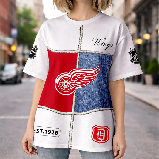 LIMITED EDITION - NEW CUSTOMIZED NHL22 DRW DETROIT RED WINGS UNISEX T-SHIRT, SWEATSHIRTS, HOODIE & JACKETS