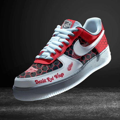 LIMITED EDITION - NEW CUSTOMIZED NHL22 DRW DETROIT RED WINGS AF1 SHOES