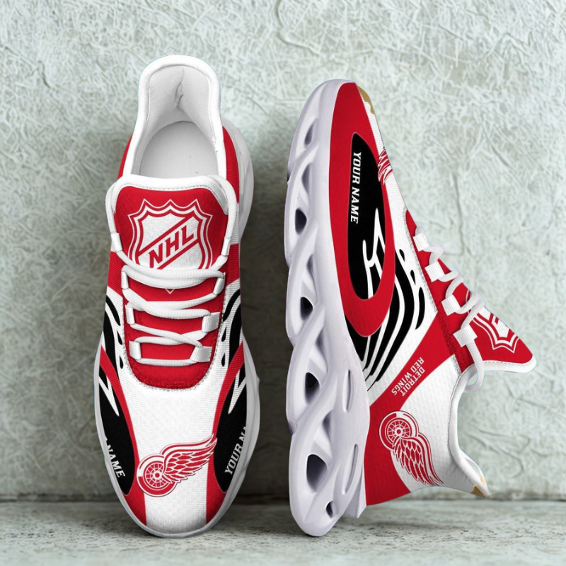 [SUPER SALE ] NEW CUSTOMIZED NHL22 DRW DETROIT RED WINGS MAX SOUL SHOES
