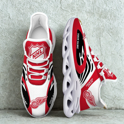 [SUPER SALE ] NEW CUSTOMIZED NHL22 DRW DETROIT RED WINGS MAX SOUL SHOES