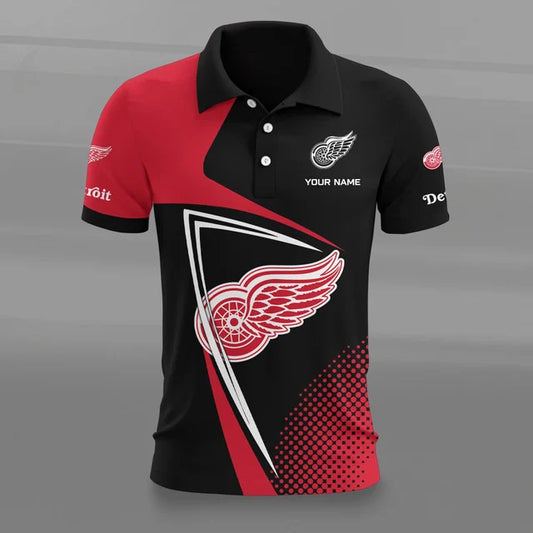 [SUPER SALE] NEW CUSTOMIZED NHL22 DRW DETROIT RED WINGS POLO SHIRT
