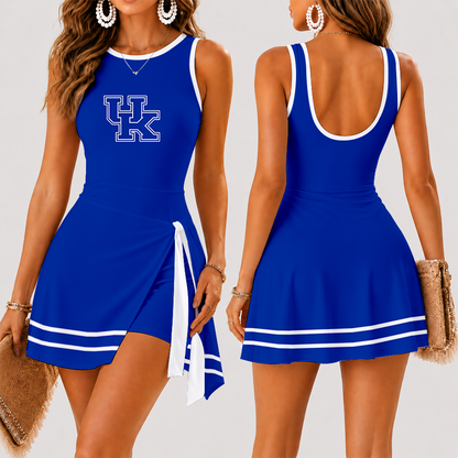 [FAN FAVORITE] NEW CUSTOMIZED NCAA MAM22 KEW KENTUCKY WILDCATS WOMEN'S SUMMER SKORT DRESS