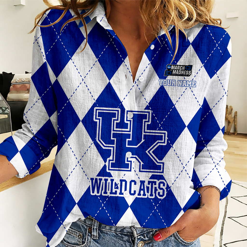 LIMITED DROP - NEW CUSTOMIZED | NCAA MAM22 KEW KE WILDCATS WOMEN CASUAL SHIRT FOR FAN