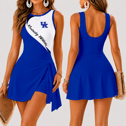 [FAN FAVORITE] NEW CUSTOMIZED NCAA MAM22 KEW KENTUCKY WILDCATS WOMEN'S SUMMER SKORT DRESS