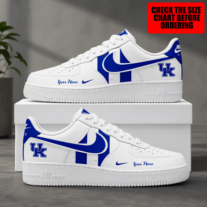 [FAN FAVORITE] NEW CUSTOMIZED NCAA MAM22 KEW KENTUCKY WILDCATS STRAPPY AF1 SHOES