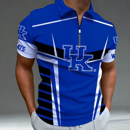 [FAN FAVORITE] NEW CUSTOMIZED NCAA MAM22 KEW KENTUCKY WILDCATS STRAPPY POLO SHIRT