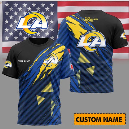 LIMITED EDITION - NEW CUSTOMIZED NFL22 LAR LOS ANGELES RAMS T-SHIRT, POLO SHIRT, ZIP POLO SHIRT, SWEATSHIRT, HOODIE & ZIP HOODIE