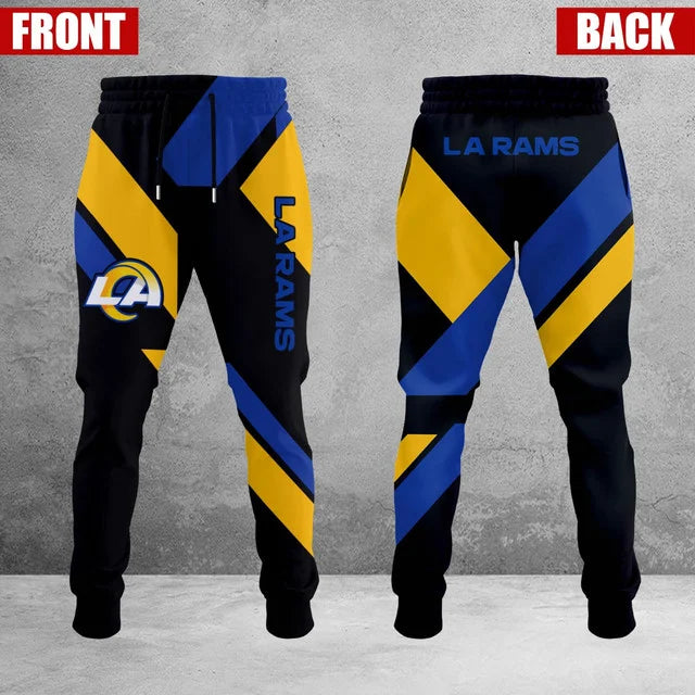 LIMITED EDITION - NEW CUSTOMIZED NFL22 LAR LOS ANGELES RAMS SWEATPANTS