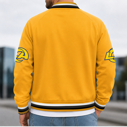 [SPECIAL OFFER] NEW CUSTOMIZED NFL22 LAR LOS ANGELES RAMS MEN'S CASUAL JACKET