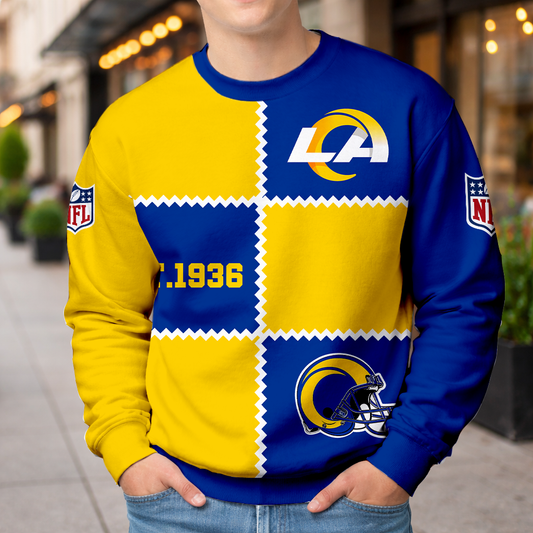 LIMITED EDITION - NEW CUSTOMIZED NFL22 LAR LOS ANGELES RAMS UNISEX T-SHIRT, POLO, HOODIE & JACKETS