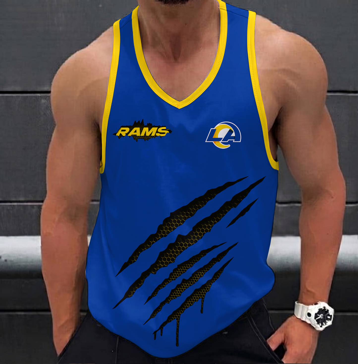 SPECIAL EDITION - NEW CUSTOMIZED NFL22 LAR LOS ANGELES RAMS UNISEX TANK TOP