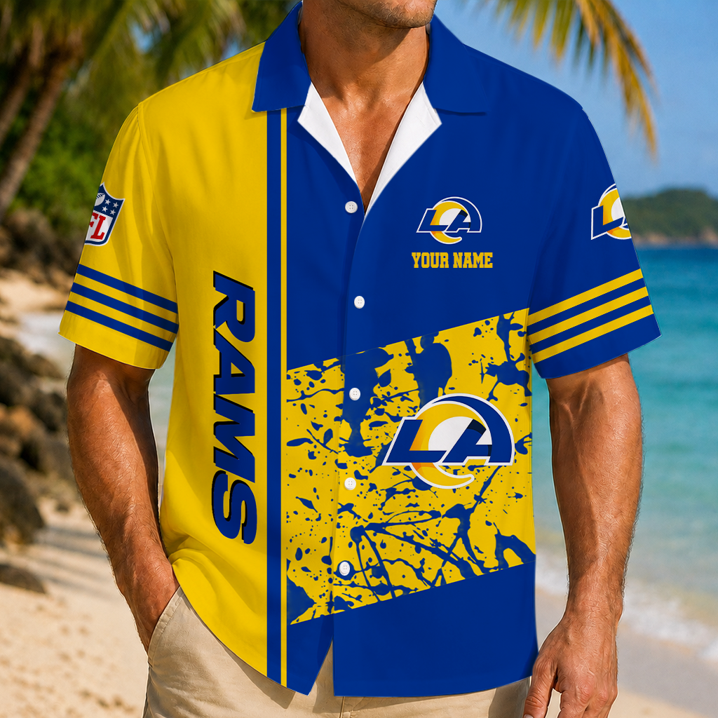 LIMITED EDITION - NEW CUSTOMIZED NFL22 LAR LOS ANGELES RAMS UNISEX HAWAIIAN SHIRT