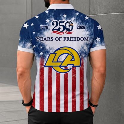 LIMITED EDITION - NEW CUSTOMIZED NFL22 LAR LOS ANGELES RAMS POLO SHIRT, ZIP POLO SHIRT & T-SHIRTS