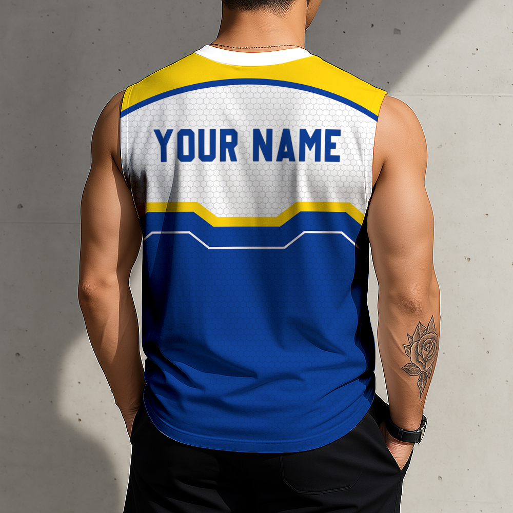 LIMITED EDITION - NEW CUSTOMIZED NFL22 LAR LOS ANGELES RAMS MEN'S GYM SHIRT