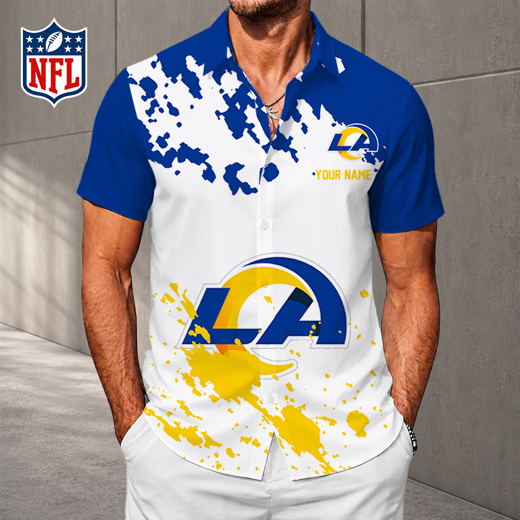 LIMITED EDITION - NEW CUSTOMIZED NFL22 LAR LOS ANGELES RAMS UNISEX HAWAIIAN SHIRT