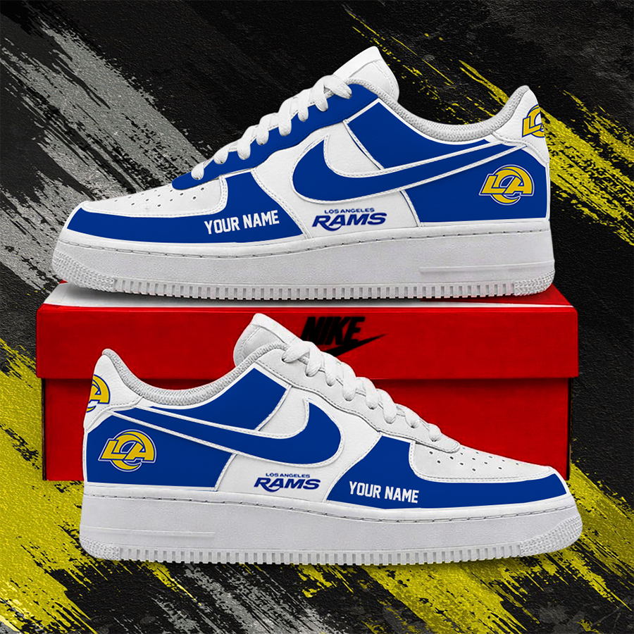 LIMITED EDITION - NEW CUSTOMIZED NFL22 LAR LOS ANGELES RAMS AF1 SHOES