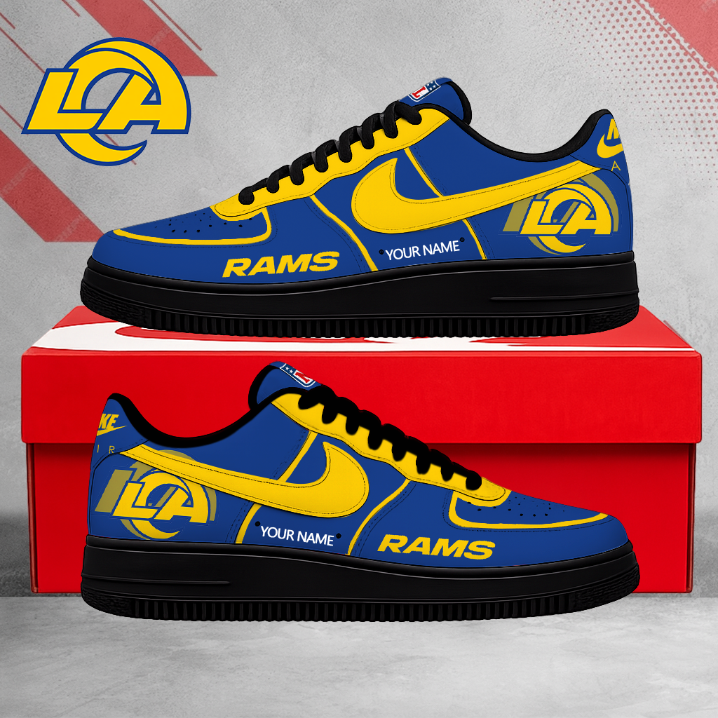 SPECIAL EDITION - NEW CUSTOMIZED NFL22 LAR LOS ANGELES RAMS AF1 SHOES