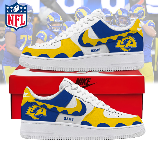 FINAL CLEARANCE - NEW CUSTOMIZED NFL22 LAR LOS ANGELES RAMS AF1 SNEAKERS