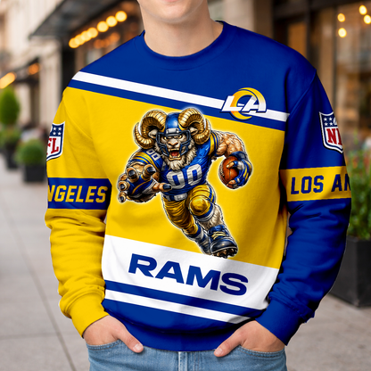 LIMITED EDITION - NEW CUSTOMIZED NFL22 LAR LOS ANGELES RAMS UNISEX T-SHIRT, POLO, HOODIE & JACKETS