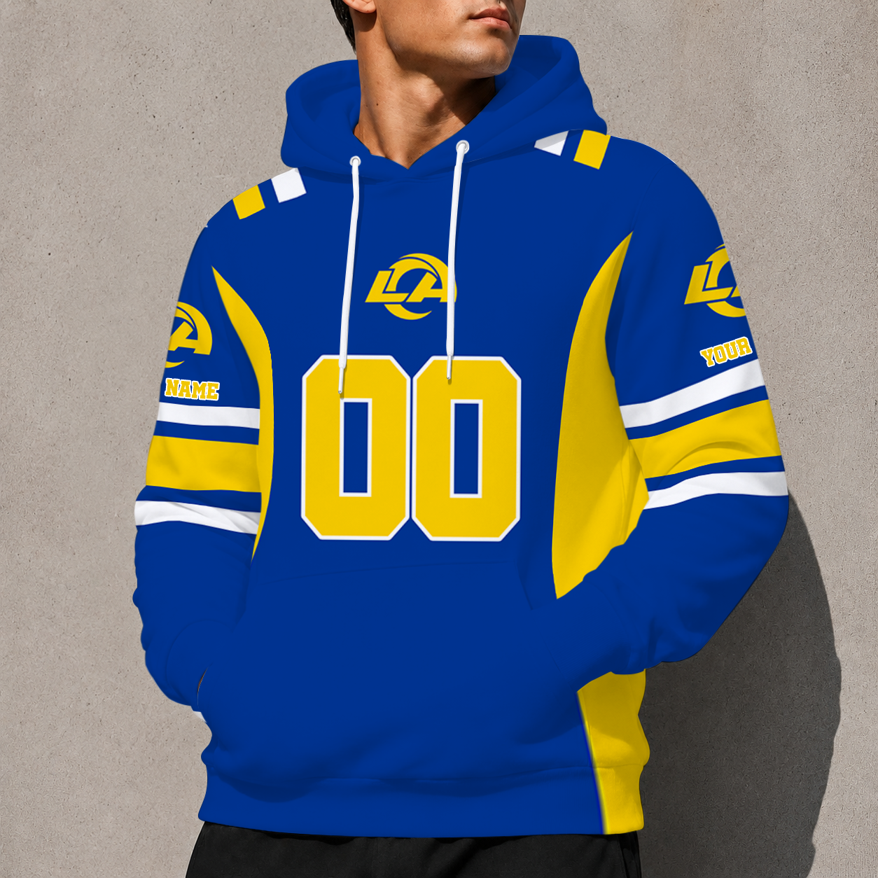 LIMITED EDITION - NEW CUSTOMIZED NFL22 LAR LOS ANGELES RAMS T-SHIRT, POLO SHIRT, ZIP POLO SHIRT, SWEATSHIRT, HOODIE & ZIP HOODIE