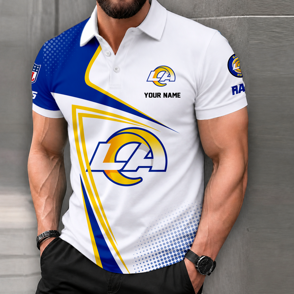 LIMITED EDITION - NEW CUSTOMIZED NFL22 LAR LOS ANGELES RAMS T-SHIRT, POLO SHIRT, ZIP POLO SHIRT, SWEATSHIRT, HOODIE & ZIP HOODIE