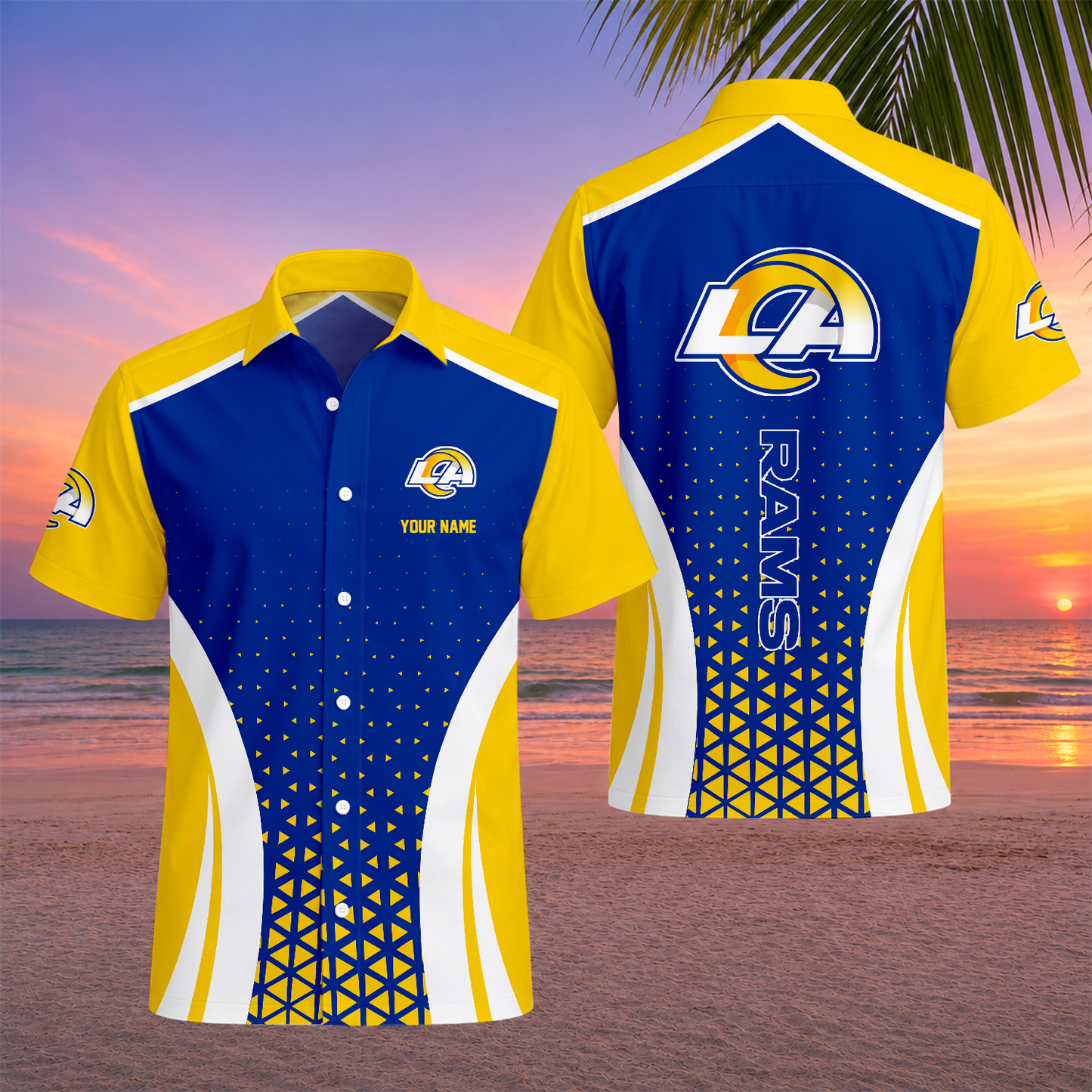 LIMITED EDITION - NEW CUSTOMIZED NFL22 LAR LOS ANGELES RAMS UNISEX HAWAIIAN SHIRT