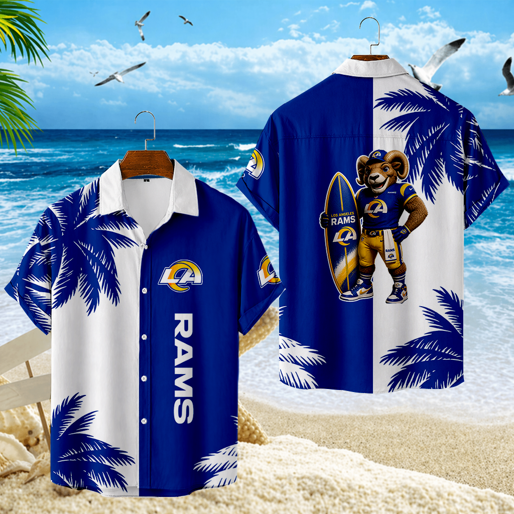 LIMITED EDITION - NEW CUSTOMIZED NFL22 LAR LOS ANGELES RAMS UNISEX HAWAIIAN SHIRT