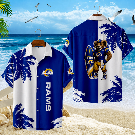 LIMITED EDITION - NEW CUSTOMIZED NFL22 LAR LOS ANGELES RAMS UNISEX HAWAIIAN SHIRT