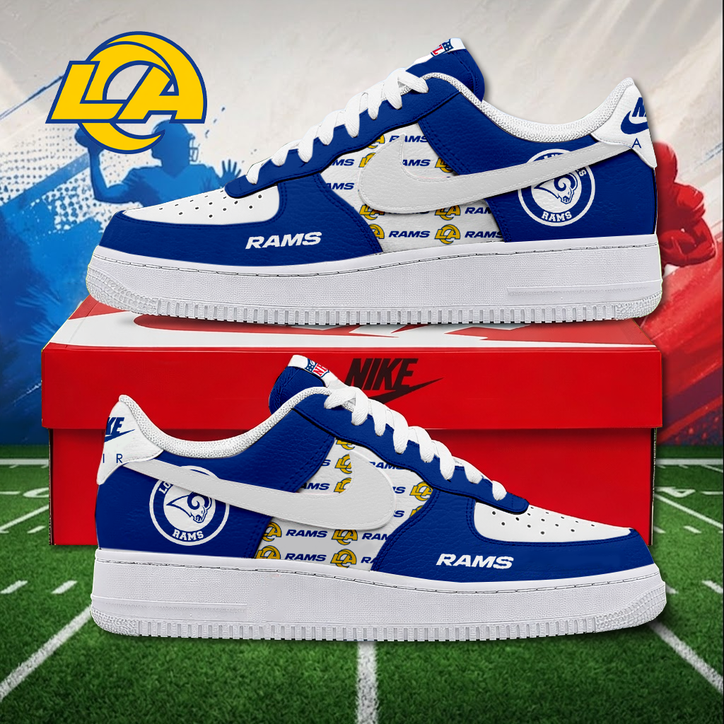MEGA SALE - NEW CUSTOMIZED NFL22 LAR LOS ANGELES RAMS AF1 SNEAKERS