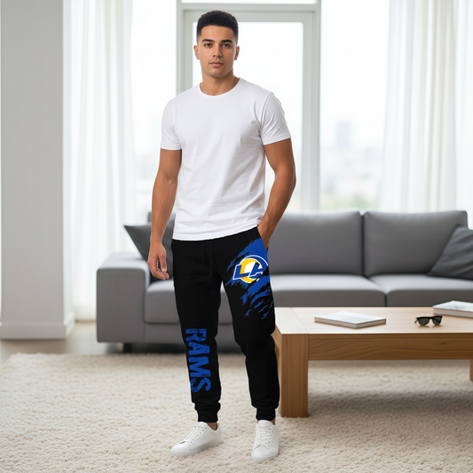 LIMITED EDITION - NEW PERSONALIZED NFL22 LAR LOS ANGELES RAMS JOGGERS