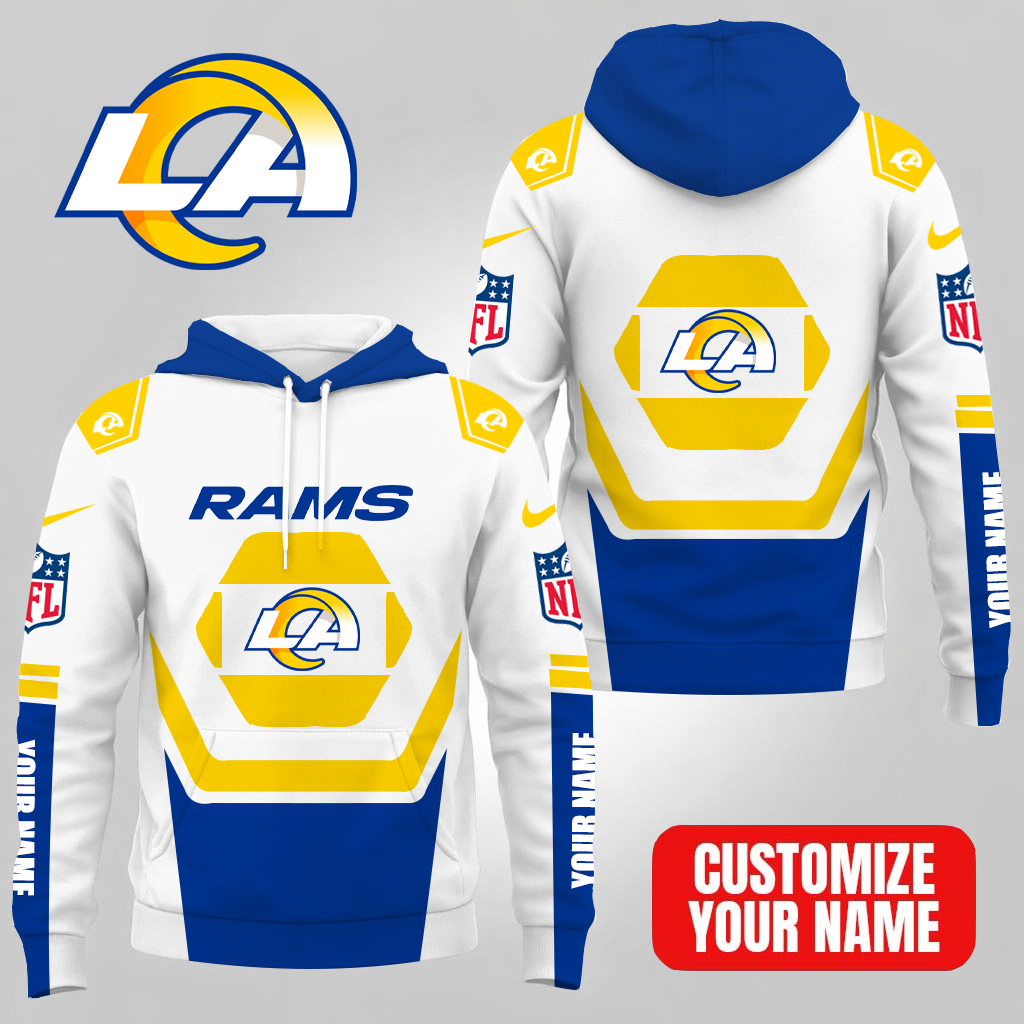 LIMITED EDITION - NEW CUSTOMIZED NFL22 LAR LOS ANGELES RAMS UNISEX T-SHIRT, POLO, HOODIE & JACKETS