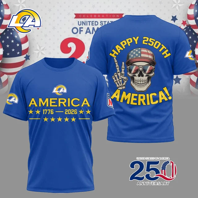 LIMITED EDITION - NEW CUSTOMIZED NFL22 LA RAMS UNISEX T-SHIRT, SWEATSHIRT, HOODIE & ZIP HOODIE