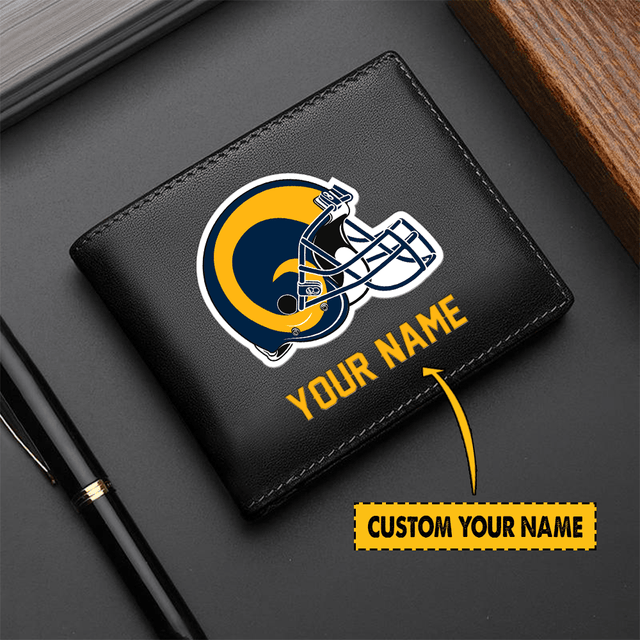 LIMITED EDITION - NEW CUSTOMIZED NFL22 LA RAMS LEATHER WALLET