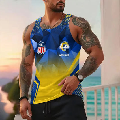 LIMITED EDITION - NEW CUSTOMIZED NFL22 LA RAMS UNISEX TANK TOP