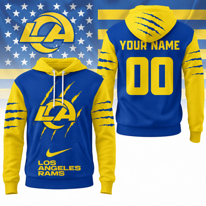 LIMITED EDITION - NEW CUSTOMIZED NFL22 LAR LOS ANGELES RAMS T-SHIRT, POLO SHIRT, ZIP POLO SHIRT, SWEATSHIRT, HOODIE & ZIP HOODIE