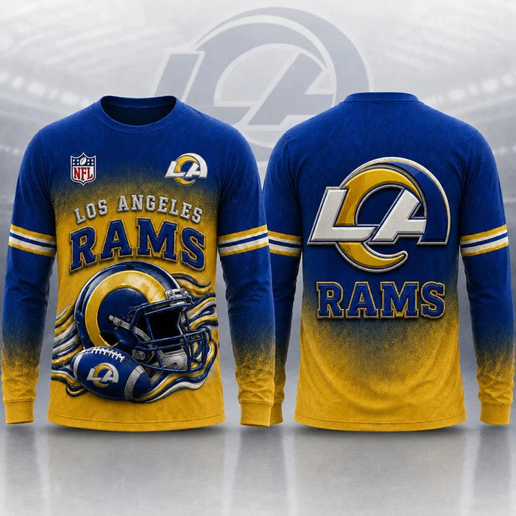 LIMITED EDITION - NEW CUSTOMIZED NFL22 LOS ANGELES RAMS T-SHIRTS, POLO, SWEASHIRTS, V-NECK T-SHIRT, HOODIE & ZIP HOODIE