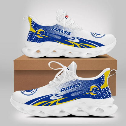 LIMITED EDITION - NEW CUSTOMIZED NFL22 LAR LOS ANGELES RAMS UNISEX MAX SOUL SHOES