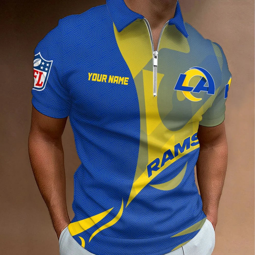 LIMITED EDITION - NEW CUSTOMIZED NFL22 LAR LOS ANGELES RAMS T-SHIRT, POLO SHIRT, ZIP POLO SHIRT, SWEATSHIRT, HOODIE & ZIP HOODIE