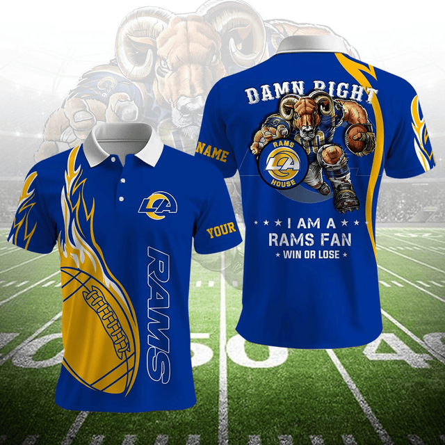 LIMITED EDITION - NEW CUSTOMIZED NFL22 LAR LOS ANGELES RAMS UNISEX T-SHIRT, POLO, HOODIE & JACKETS