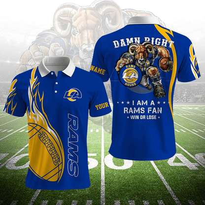LIMITED EDITION - NEW CUSTOMIZED NFL22 LAR LOS ANGELES RAMS UNISEX T-SHIRT, POLO, HOODIE & JACKETS