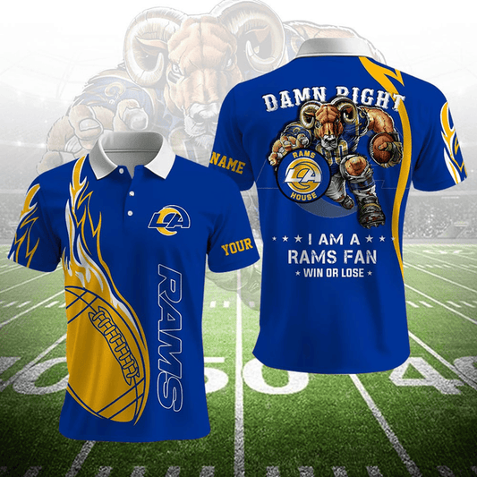 LIMITED EDITION - NEW CUSTOMIZED NFL22 LAR LOS ANGELES RAMS UNISEX T-SHIRT, POLO, HOODIE & JACKETS