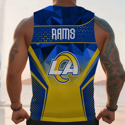 LIMITED EDITION - NEW CUSTOMIZED NFL22 LA RAMS UNISEX TANK TOP