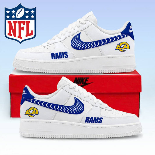 LIMITED EDITION - NEW CUSTOMIZED NFL22 LAR LOS ANGELES RAMS AF1 SNEAKERS