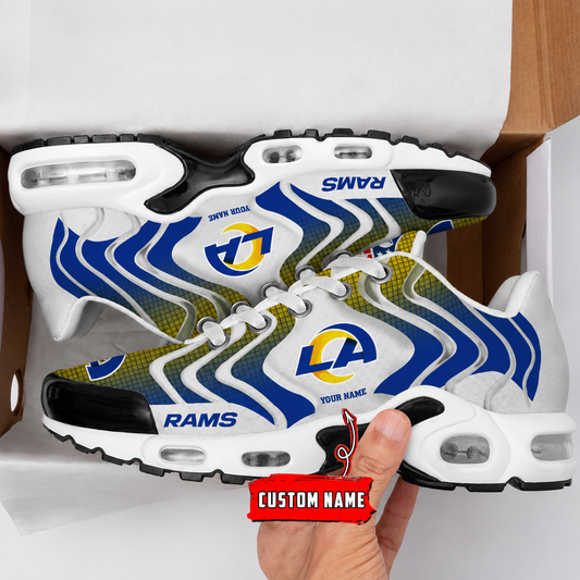 LIMITED EDITION - NEW CUSTOMIZED NFL22 LAR LOS ANGELES RAMS AIR MAX PLUS SNEAKERS