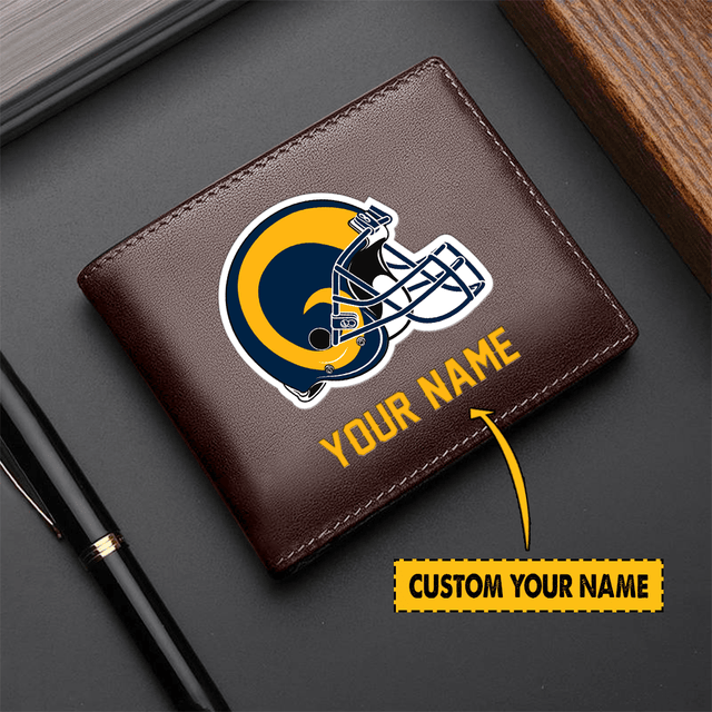 LIMITED EDITION - NEW CUSTOMIZED NFL22 LA RAMS LEATHER WALLET