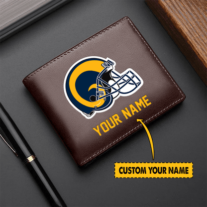 LIMITED EDITION - NEW CUSTOMIZED NFL22 LA RAMS LEATHER WALLET