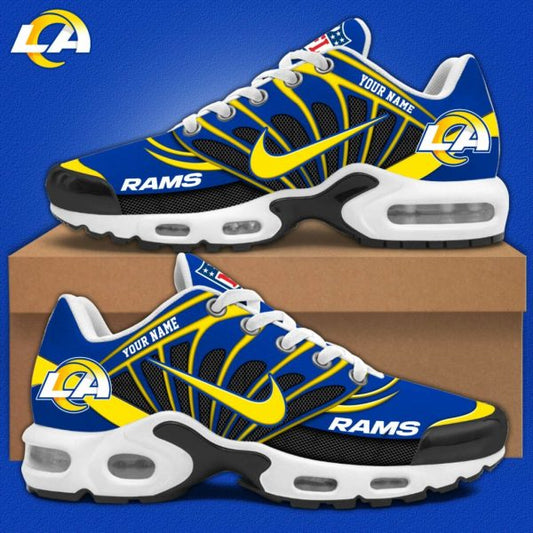 LIMITED EDITION - NEW CUSTOMIZED NFL22 LAR LOS ANGELES RAMS AIR MAX PLUS SNEAKERS